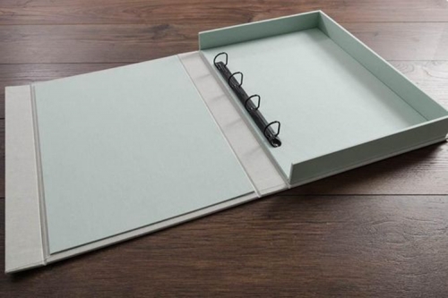 Cardboard File Box Ring Binder With Custom Printing