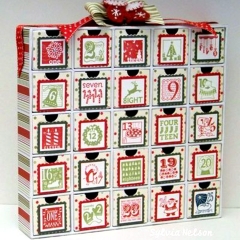 Custom Christmas Advent Calendar Box Empty Custom Luxury Gift Box