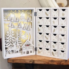 Printed Design Drawer Cardboard Packaging Custom Advent Calendar Box