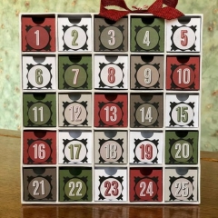 Custom Christmas Advent Calendar Box Empty Custom Luxury Gift Box