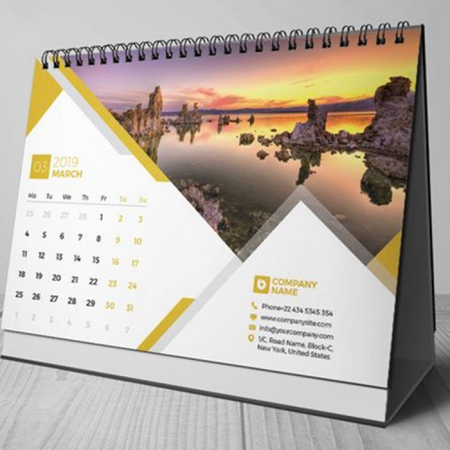 Custom Wholesale 2021 Desk Calendar With Logo Printing