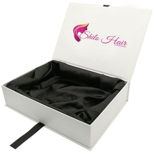 Custom Logo Printing Paper Virgin Hair Extension wig Packaging Box