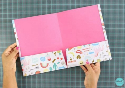 A4 Size Custom Two Pockets Document Paper File Folder