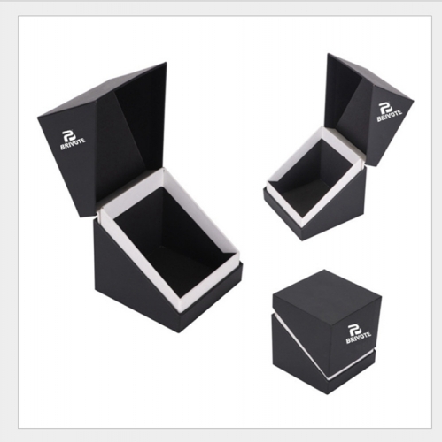 Custom Made Luxury rigid Candle Packaging Boxes Printed black Paper Candle Gift Box