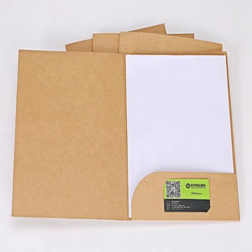 Customized Design Paper Packaging File Presentation Folder With Slot Business Card