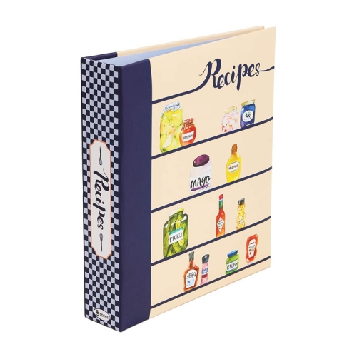 Hot Sale Recipe Holder With Tabbed Dividers Recipe Cards Recipe Ring Binder